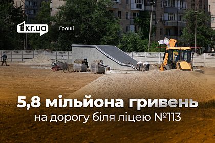 За 5,8 миллиона гривен в Кривом Роге отремонтируют дорогу возле лицея №113