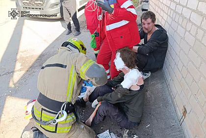 В Кривом Роге во время пожара в гараже травмировались два человека