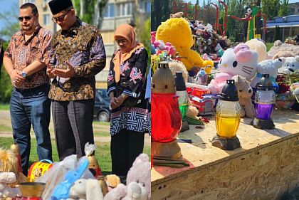 Посол Індонезії в Україні побував на місці ракетної атаки у Кривому Розі 4 квітня