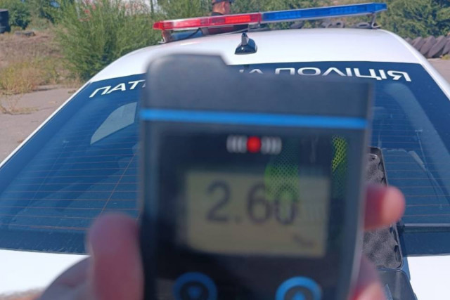 У Кривому Розі нетверезий водій перевищив норму алкоголю у 13 разів