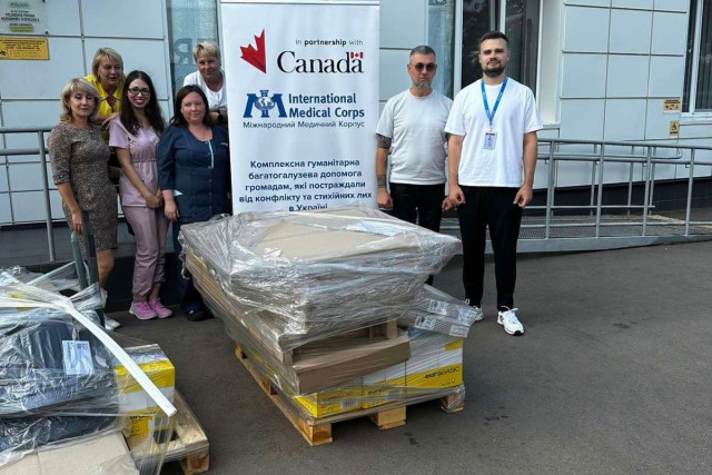 Клиника на Криворожье получила гуманитарную помощь от международных доноров