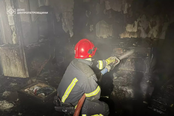 у Кривому Розі горіла квартира пожежа