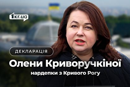 Що задекларировала народная депутатка из Кривого Рога Елена Криворучкина