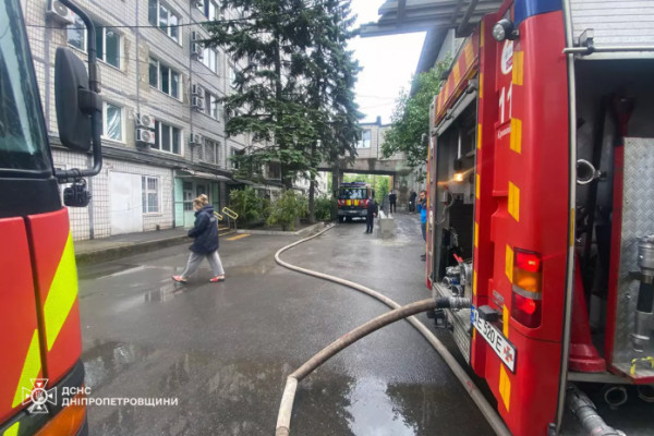 в больнице Кривого Рога произошел пожар, погиб мужчина пожар Кривой Рог