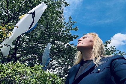 Художница из Кривого Рога представляет Украину на Международном фестивале Коинобори в Токио