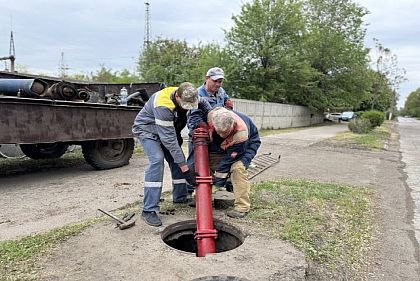 На Криворожье заменяют пожарные гидранты