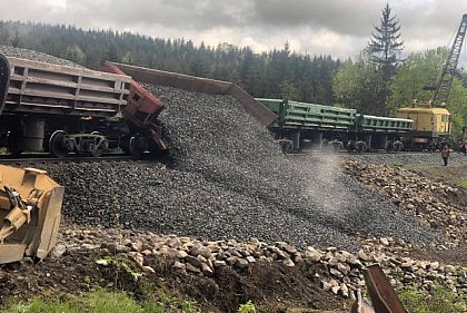 26 мая продолжается ограничение железнодорожного маршрута сообщением Кривой Рог – Ясиня