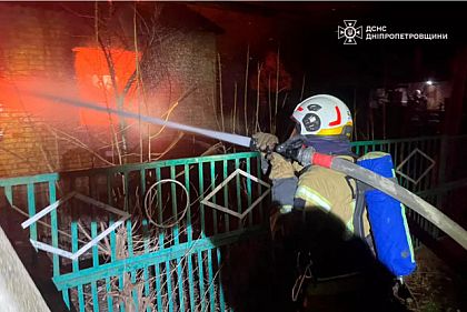 На Никопольщине во время тушения пожара спасатели обнаружили тело погибшей женщины