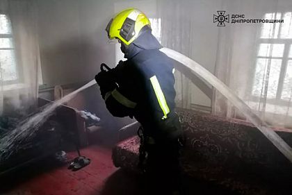 На Криворожье в частном доме, который загорелся огнем, обнаружили тело мужчины