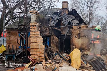 Спасатели Криворожья потушили пожар в жилом доме