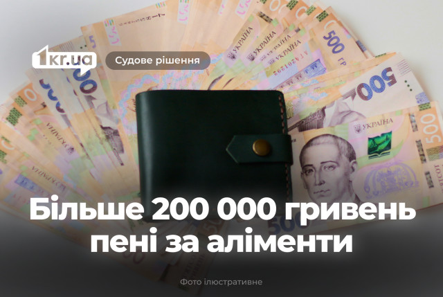 Житель Криворожья должен заплатить более 200 тысяч гривен пени за просроченные алименты