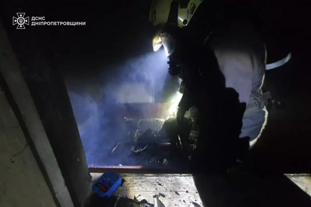 Пожар в Днепропетровской области: пострадавший госпитализирован с отравлением