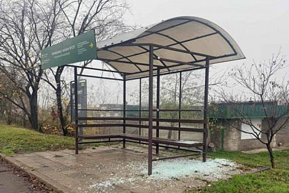 В Кривом Роге разбили еще одну остановку общественного транспорта