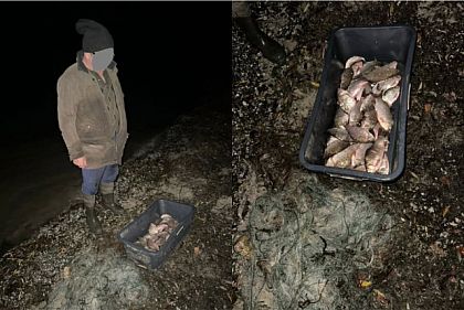 В Днепропетровской области рыбак с сеткой получил админпротокол и штраф