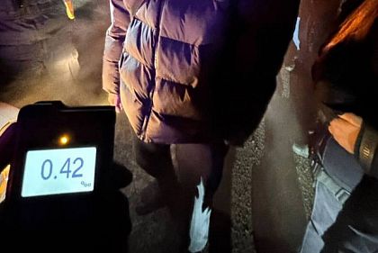 В Кривом Роге полиция задержала пьяного водителя Daewoo с 0,42 промилле