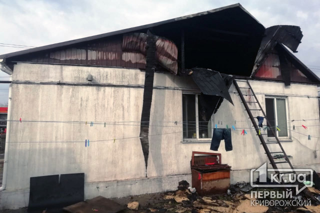 Более часа спасатели тушили пылающий дом в Криворожском районе