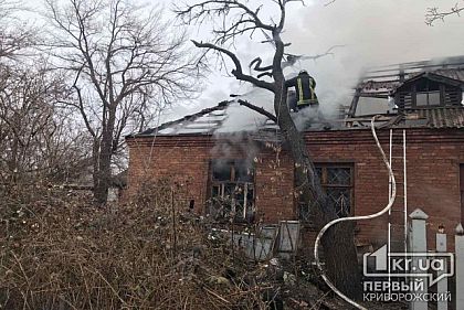 Криворожанин погиб во время пожара в доме