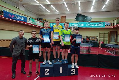 Юные спортсмены из Кривого Рога заняли призовые места на турнире по настольному теннису