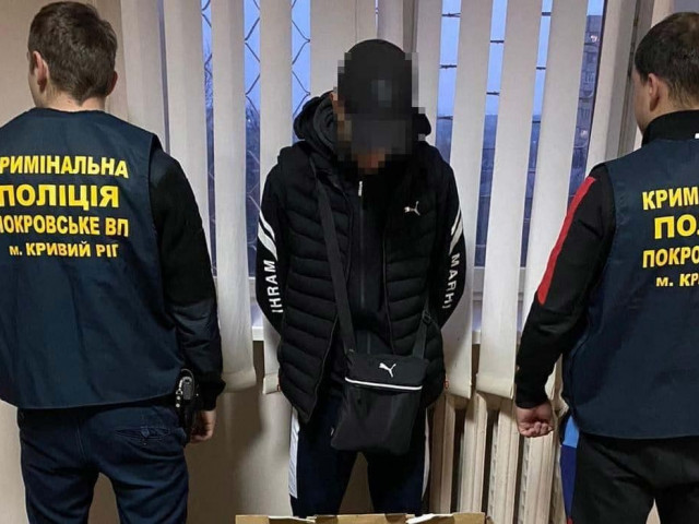 Полиция Кривого Рога задержала подозреваемого в серии краж из детских садов