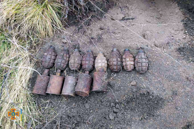 Пиротехники ГСЧС Криворожского района обезвредили 14 устаревших боеприпасов