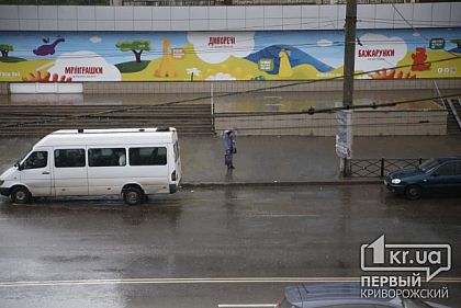 В Кривом Роге из-за дождя объявили штормовое предупреждение В Кривом Роге из-за дождя объявили штормовое предупреждение