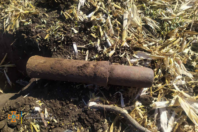 Недалеко от Кривого Рога найдено 12 устаревших снарядов