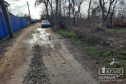 Жители частного сектора в Кривом Роге пытаются добиться ремонта дороги