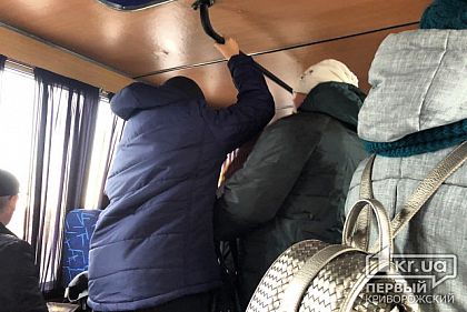 Маршрутчик оштрафован на 17 тысяч гривен за перевозку стоячих пассажиров