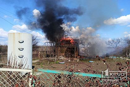 В Кривом Роге пылал дачный дом