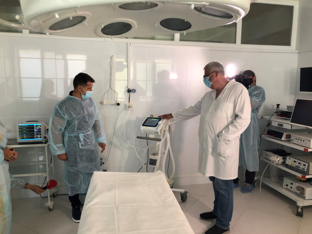 Ингулецкий ГОК помог установить в городской больнице №17 автоматизированную систему подачи кислорода