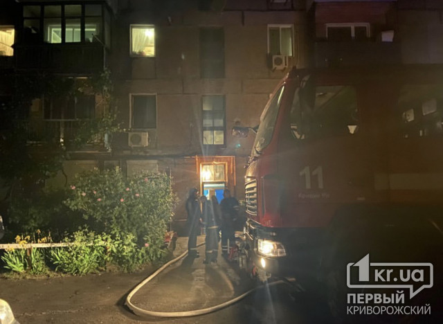 Пожарные спасли из горящей квартиры криворожанку