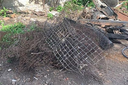 Во дворе у криворожанина изъяли тонну металлолома