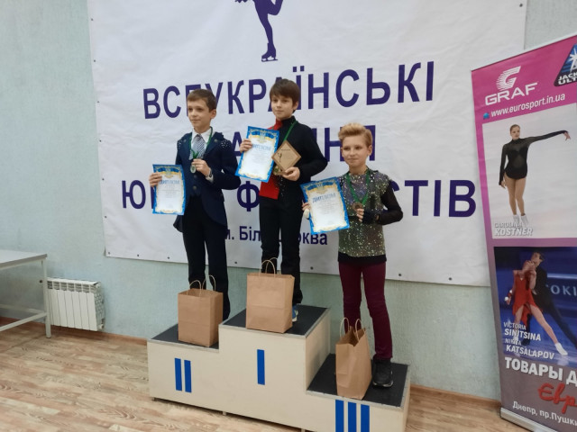 Криворізькі фігуристи посіли призові місця на Всеукраїнських змаганнях
