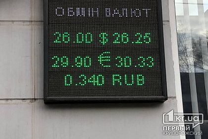 Какой сегодня курс валют в банках Кривого Рога