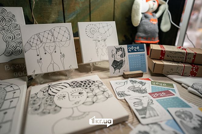 Крафтові вироби на благодійній “Крафтовій здибанці” у Кривому Розі