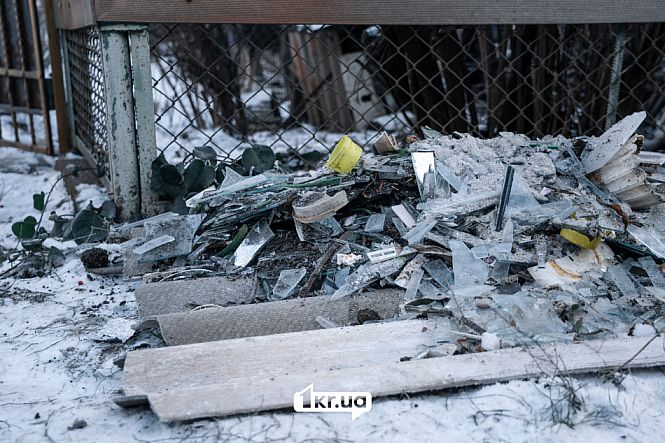 Наслідки ракетного удару по житловому будинку в Кривому Розі