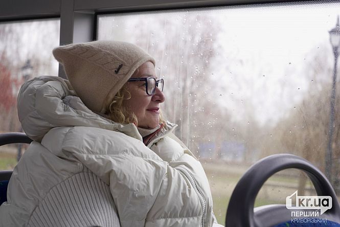 женщина в трамвае