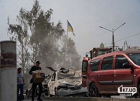 Российская ракетная атака по гостинице в Кривом Роге.