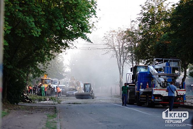 последствия вечернего удара рф по городу