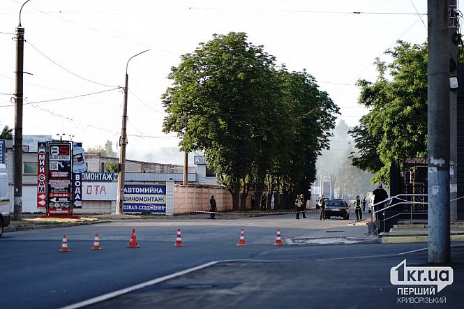 перекрыто движение в районе удара шахеда