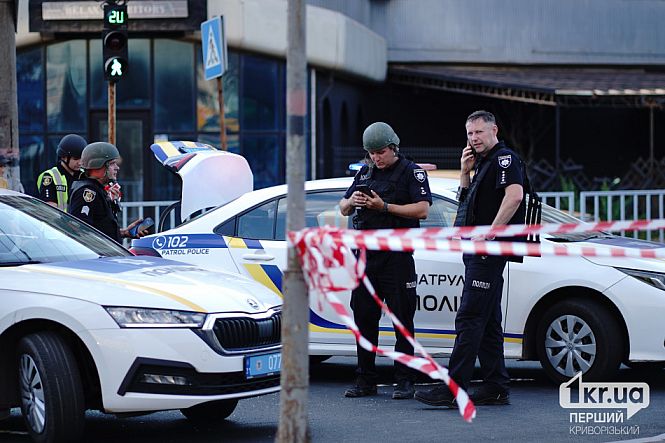 патрульная полиция на месте удара шахеда