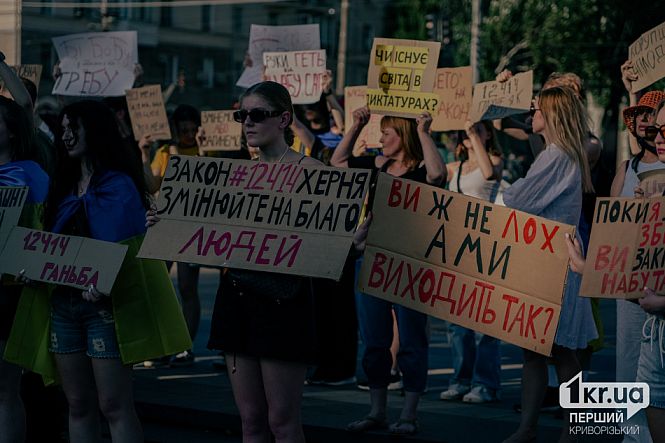 мирный протест против принятия закона №12414