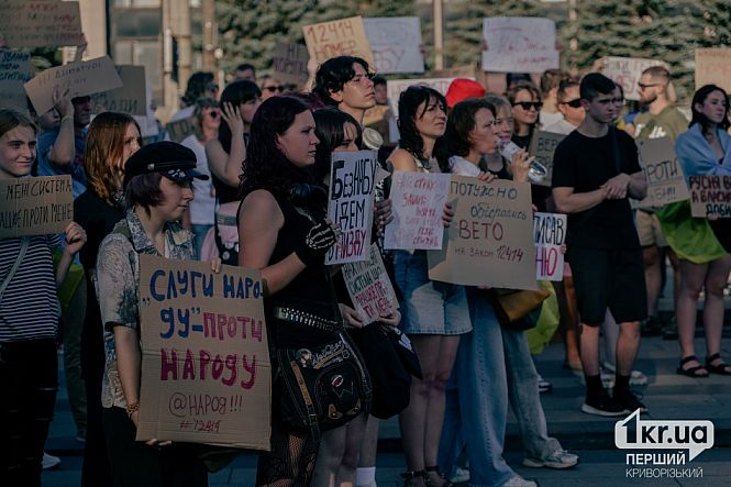 мирный протест против принятия закона №12414