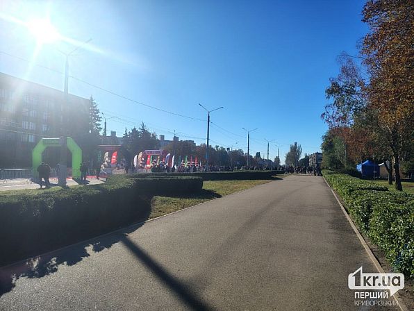 Місце проведення напівмарафону Steel Run у Кривому Розі
