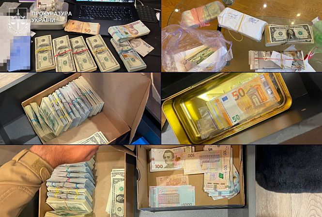 Деньги в разной валюте, изъятые во время обысков