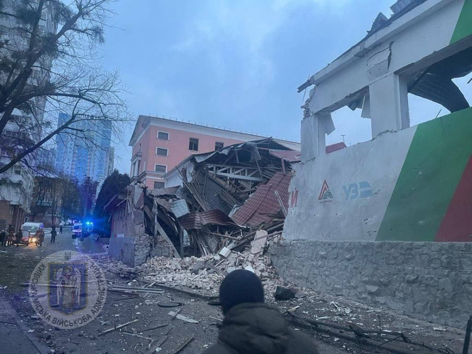 ракетный удар 23 января Соломенский район Киев