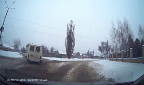 Поездка дорогами Кривого Рога после снега 10.01.2016