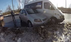 На объездной дороге столкнулись 4 автомобиля 29.01.16 | 1kr.ua