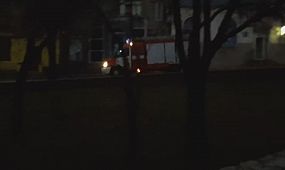 Пожар на ул. Глинки в Кривом Роге, 7:15 19.12.15